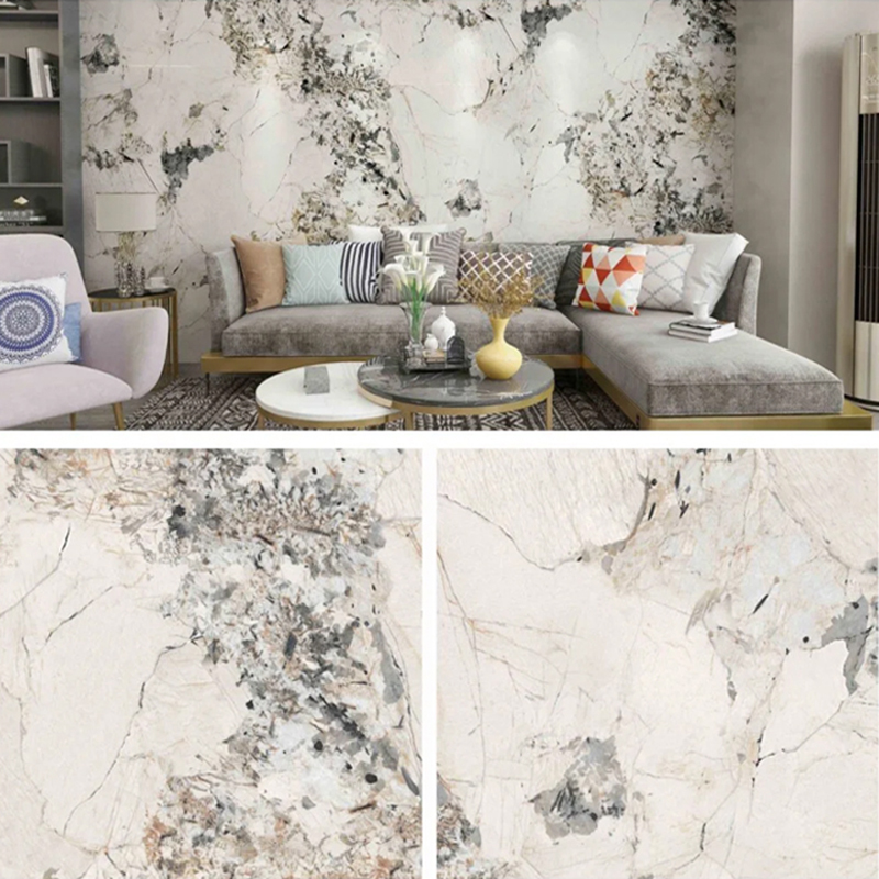 1220×2800 mm UV-belagd PVC-marmorskiva för möbler och skåp Lätt och hållbar dekoration Laminerad plastväggpanel