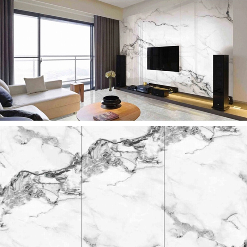 1220×2800 mm UV-belagd PVC-marmorskiva för möbler och skåp Lätt och hållbar dekoration Laminerad plastväggpanel