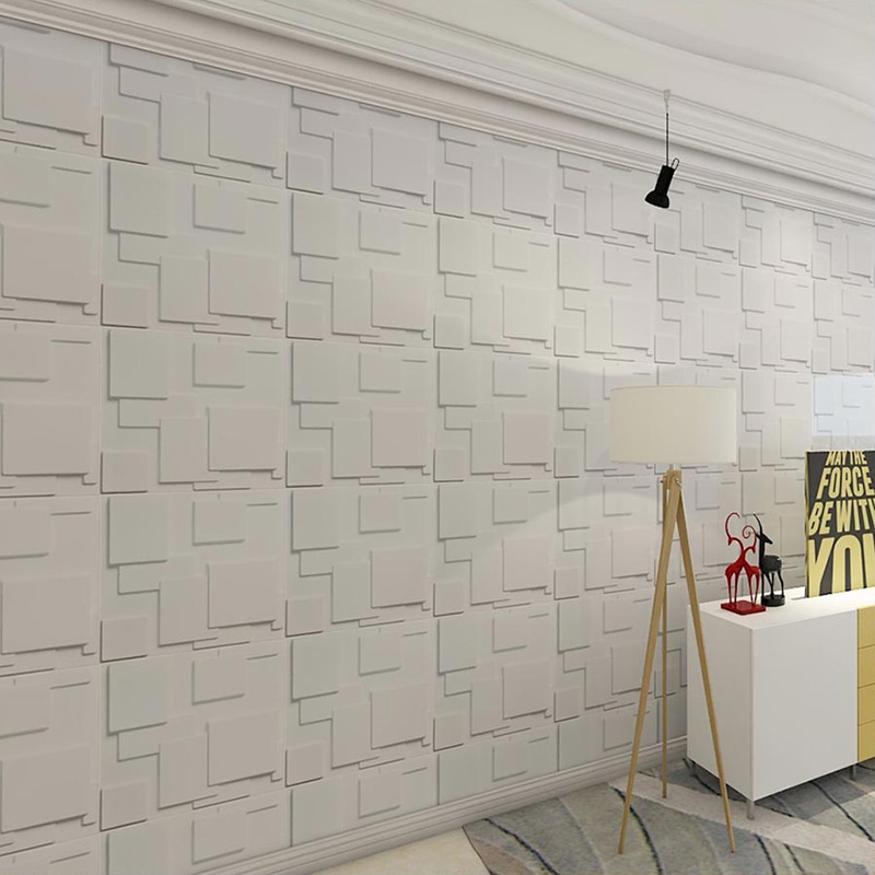 Pared 3d Väggpaneler Tapet Väggbeläggningar för heminredning Inomhuspanel De Pvc Modern Geometrisk Villa