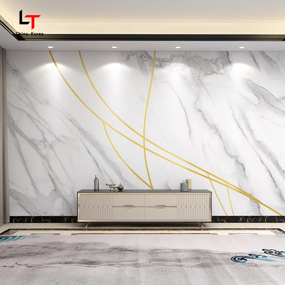 1220×2440 mm PVC kolkristallpanel Vattentät brandsäker dekorativ väggbeklädnad för inomhus utomhus med UV-beläggning