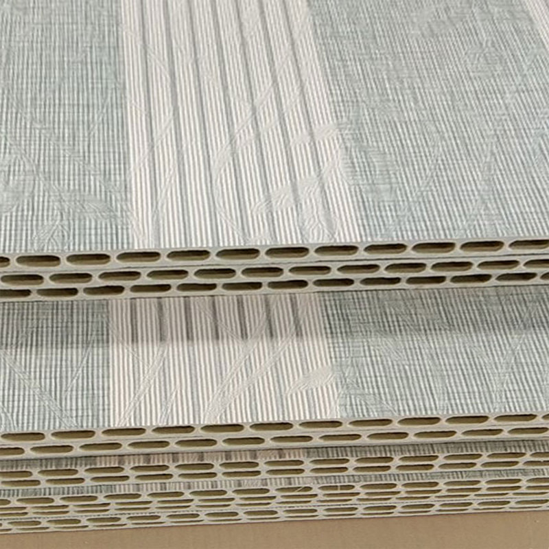 Modern Integrerad Bambu Träfiber PVC Väggpanel för TV Bakgrund Hårt paket Väggpanel för interiört tak för hotellbruk