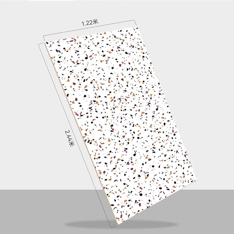 1220mm×2440mm Flexibel PVC Plast Alternativ Marmor SPC Väggpanel & Board Artificiell imitation Marmor UV-beläggning PVC Marmor Ark