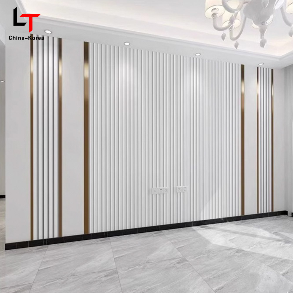 1220×2440 mm Miljövänlig PVC träfaner ådring dekorativa väggpaneler för inomhusväggbeklädnad Vattentät reptålig Enkel att installera