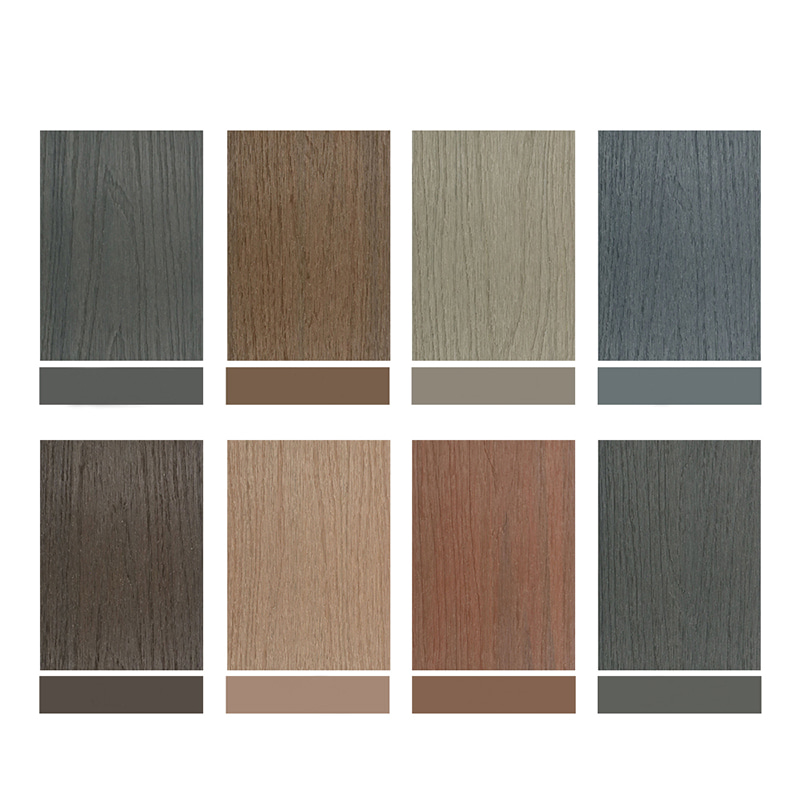 Trä Plast Komposit Wpc Staket Hem Trädgård Innergård Staket Paneler Bättre än Vinyl Pvc Staket Vattentätt Utomhus Privacy Board Hdpe