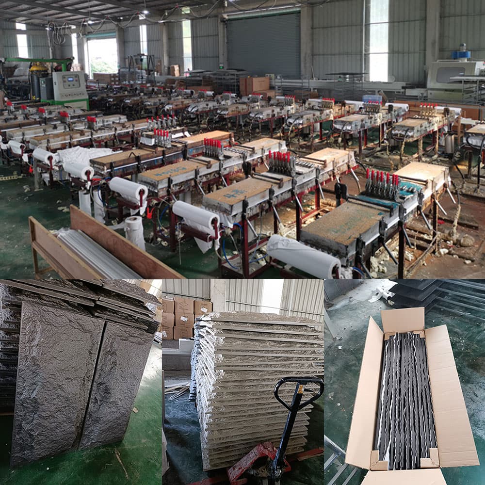 60*30 cm dekorativ fanerplåt Dekor Faux polyuretan Pu stenväggpanel konstgjord sten för hem