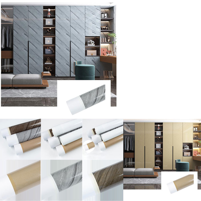 Gyllene varmstämpling marmor värmeöverföringsfilm PVC-möbler dekorfilm Vakuumpressfolie för dörr för väggpanel WPC UV-bräda