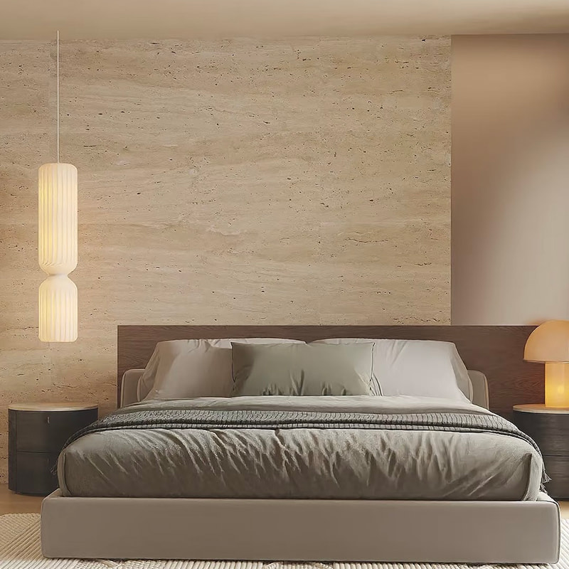 Brandsäkert kakelfaner Faux Interiör Böjbar mjuk väggbeklädnad Travertin Konstgjord Flexibel mjuk stenväggpaneler