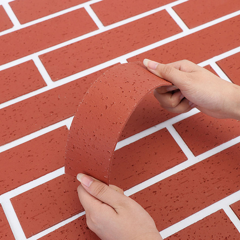 Modern design Brandsäkra lätta väggpaneler Nytt material Mjuk stenbeklädnad Flexibel MCM-plattor Linjär stenväggsbeklädnad