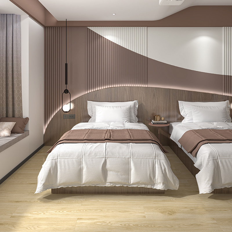 Hållbarhet Plastkakel Flytande Vattentät träkorn 4mm 5mm 6mm 7mm 8mm PVC-klick Vinylplanka SPC-golv